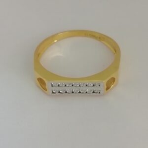 916 gold fancy diamond ladies ring