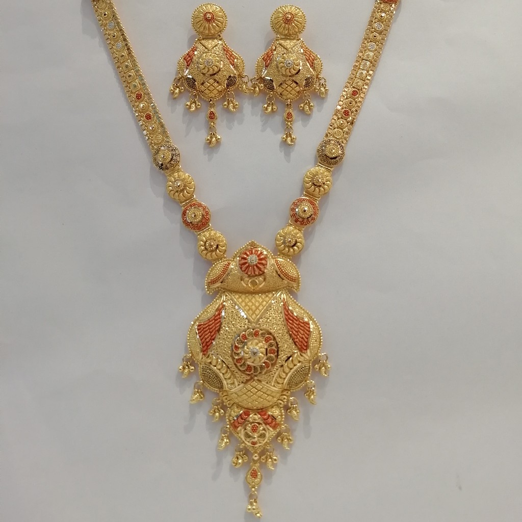 916 gold kalkati design work long set