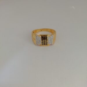 916 gold mate finishing Gents ring