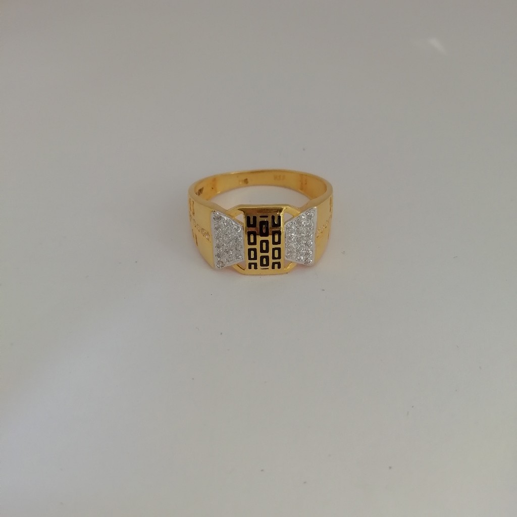 916 gold mate finishing Gents ring