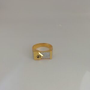 916 gold casting omkara design Gents ring