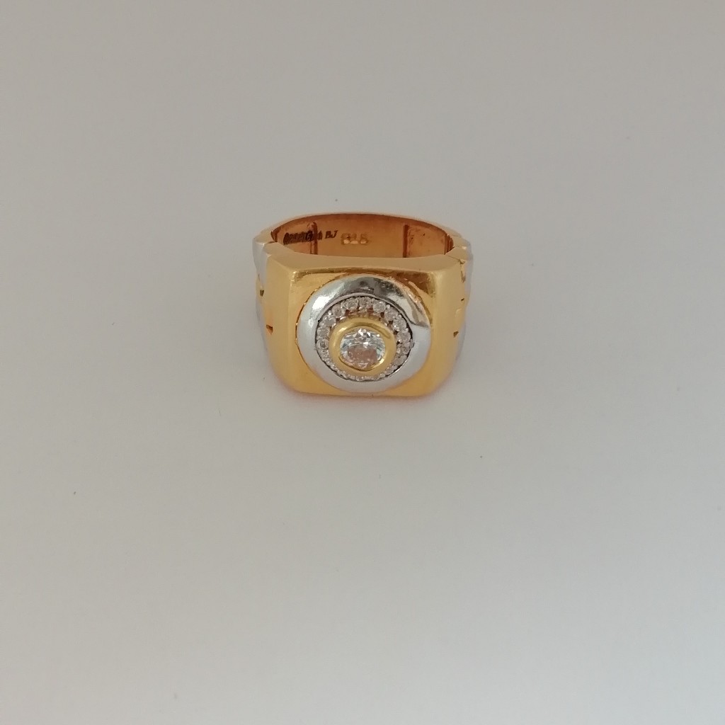 916 gold casting rodium Gents ring