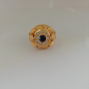 916 gold fancy diamond Gents ring