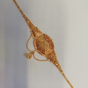 916 gold tikki work locket