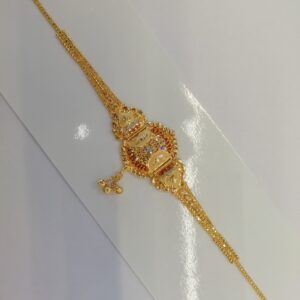 916 gold tikki work locket