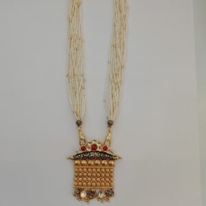 916 gold fancy antique jadtar set pendent