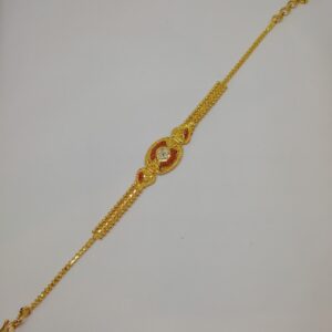 916 gold fancy gheru kalkati loose ladies bracelet