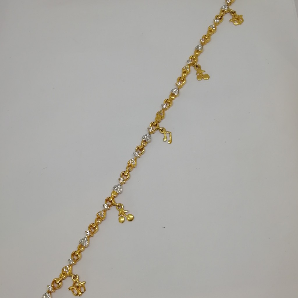 916 gold fancy loose ladies bracelet