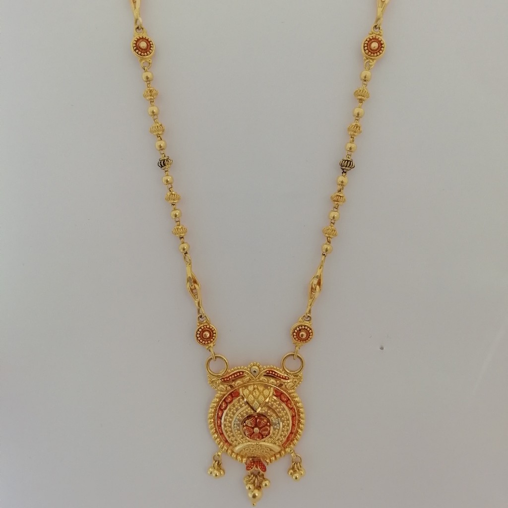 916 gold gheru kalkati work fancy dokiyu