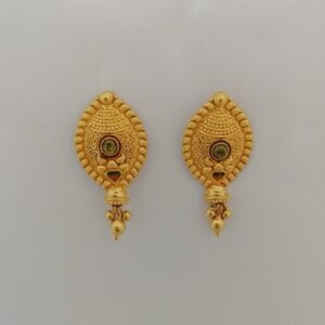 916 gold antique kalkati earrings
