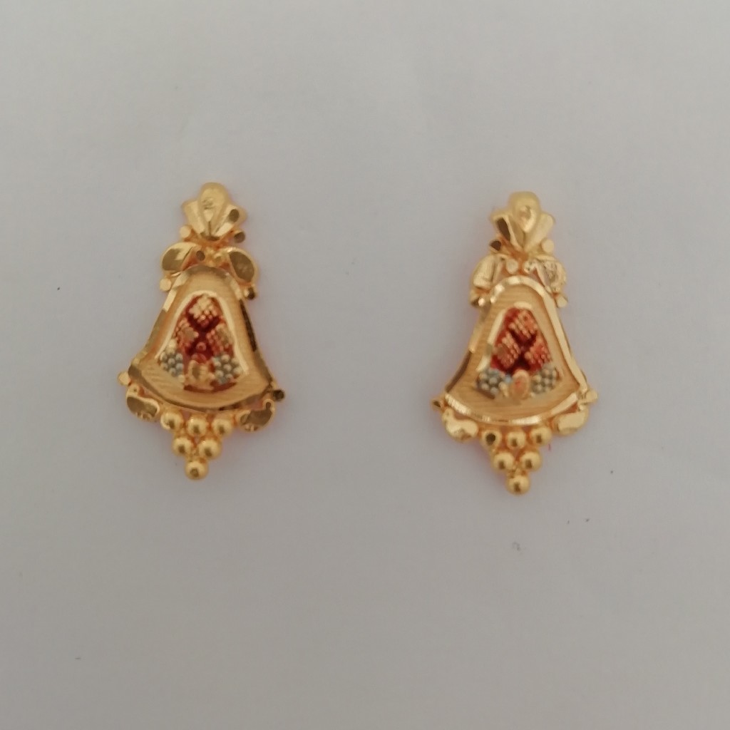 916 gold new design earrings