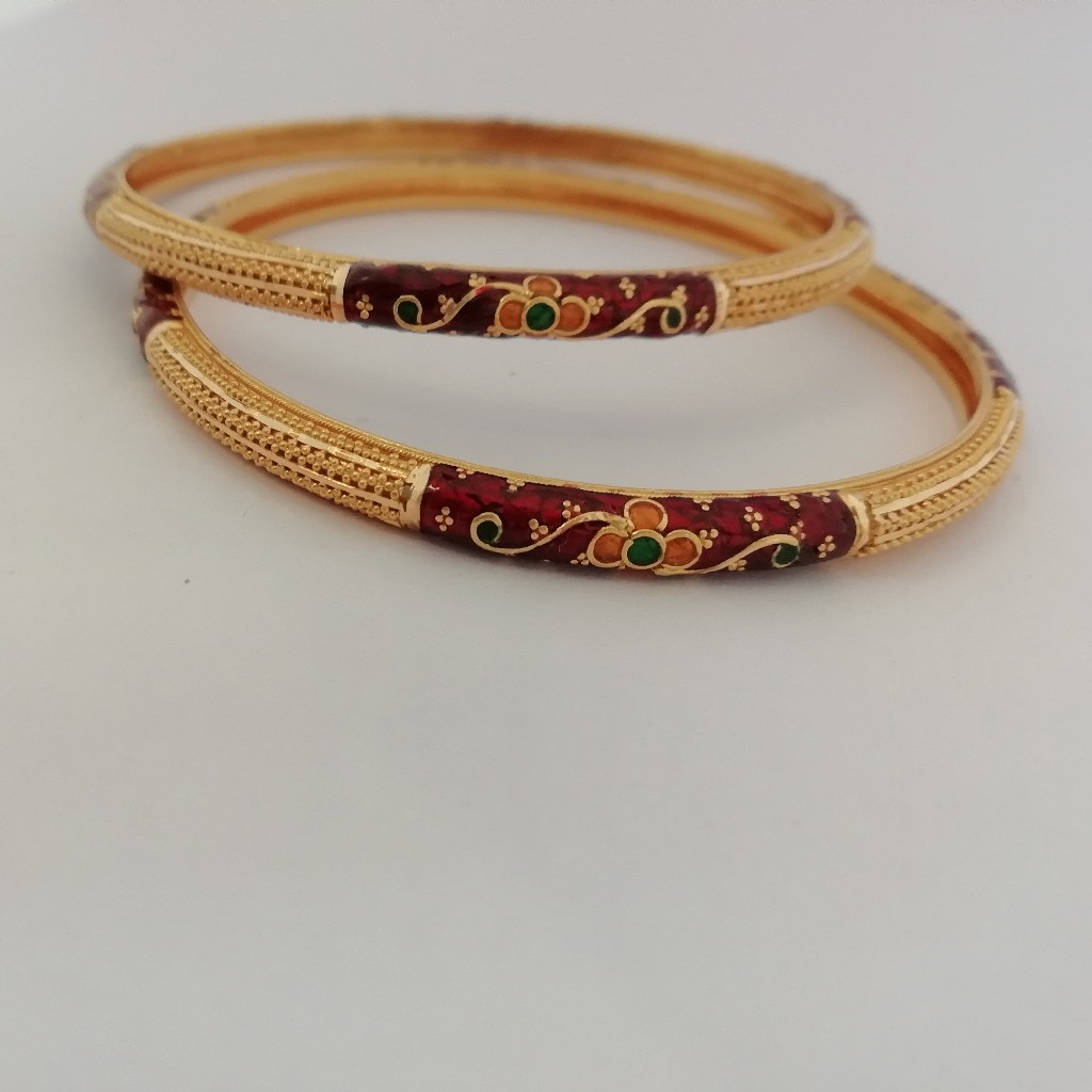 916 gold bala bangles
