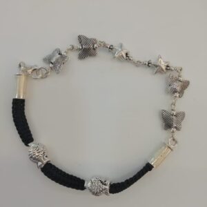 Sterling silver handcrafted butterfly with fish design