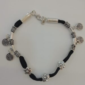 Sterling silver handcrafted anklet