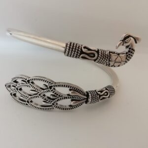 Sterling silver peacock design ladies kada