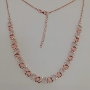 Sterling silver heart shape necklace