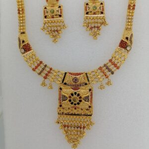916 gold kalkatti design work short set