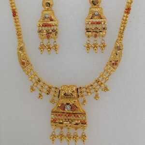 916 gold kalkatti design short set