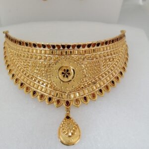 916 gold chokkar set