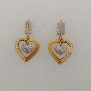 916 Gold Heart Shape Earring VG-07