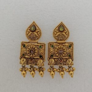 916 Gold Culcutti Design Earrings VG-E04