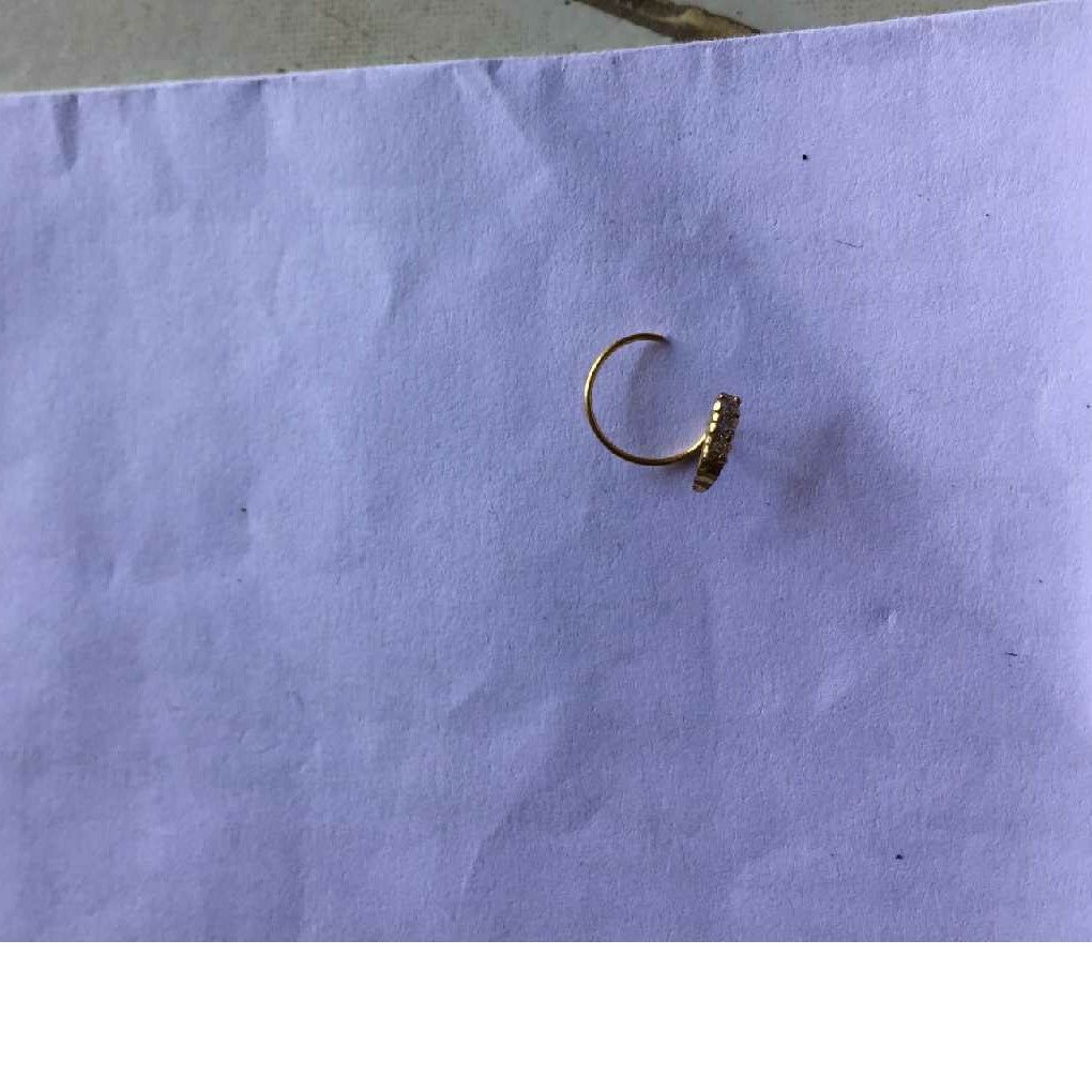18KT Yellow Gold Handmade Fancy Nosepin