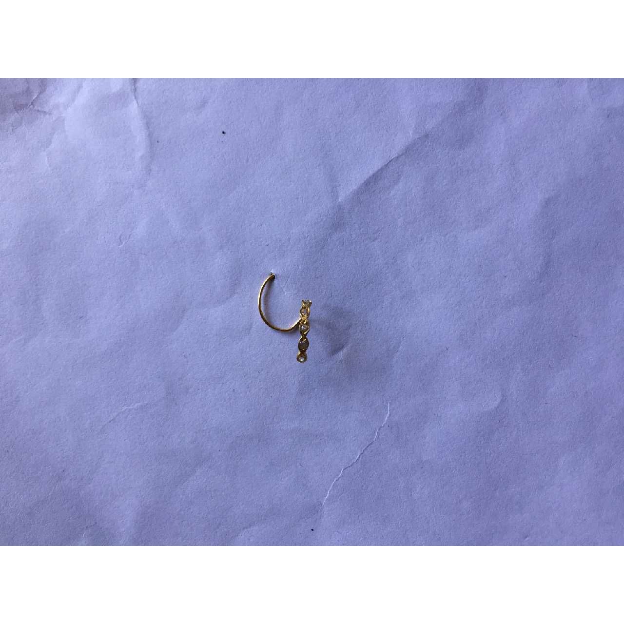 Handmade Indian 18K Simple Nosepin