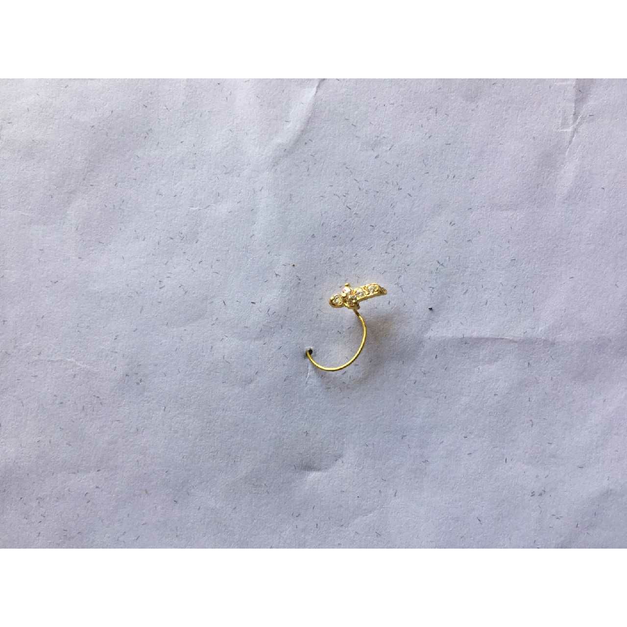 18K Handmade Gold Nosepin (Nath)