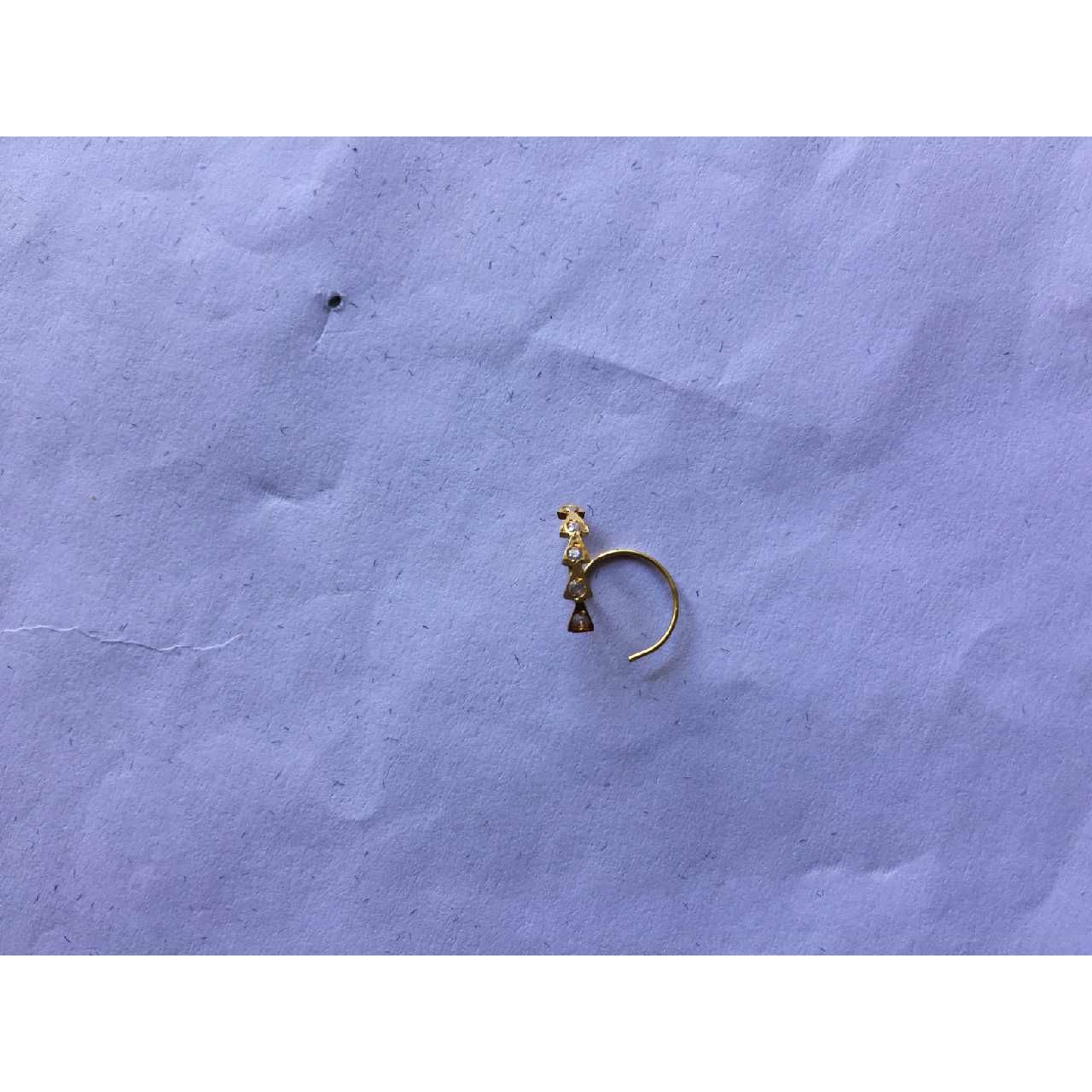 18K / 750 Handmade Gold Nosepin