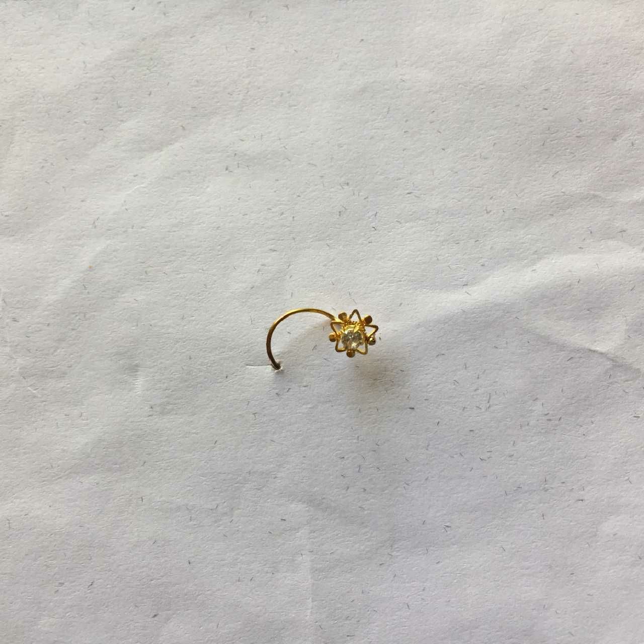 18K Gold Hand-Crafted Simple Nosepin
