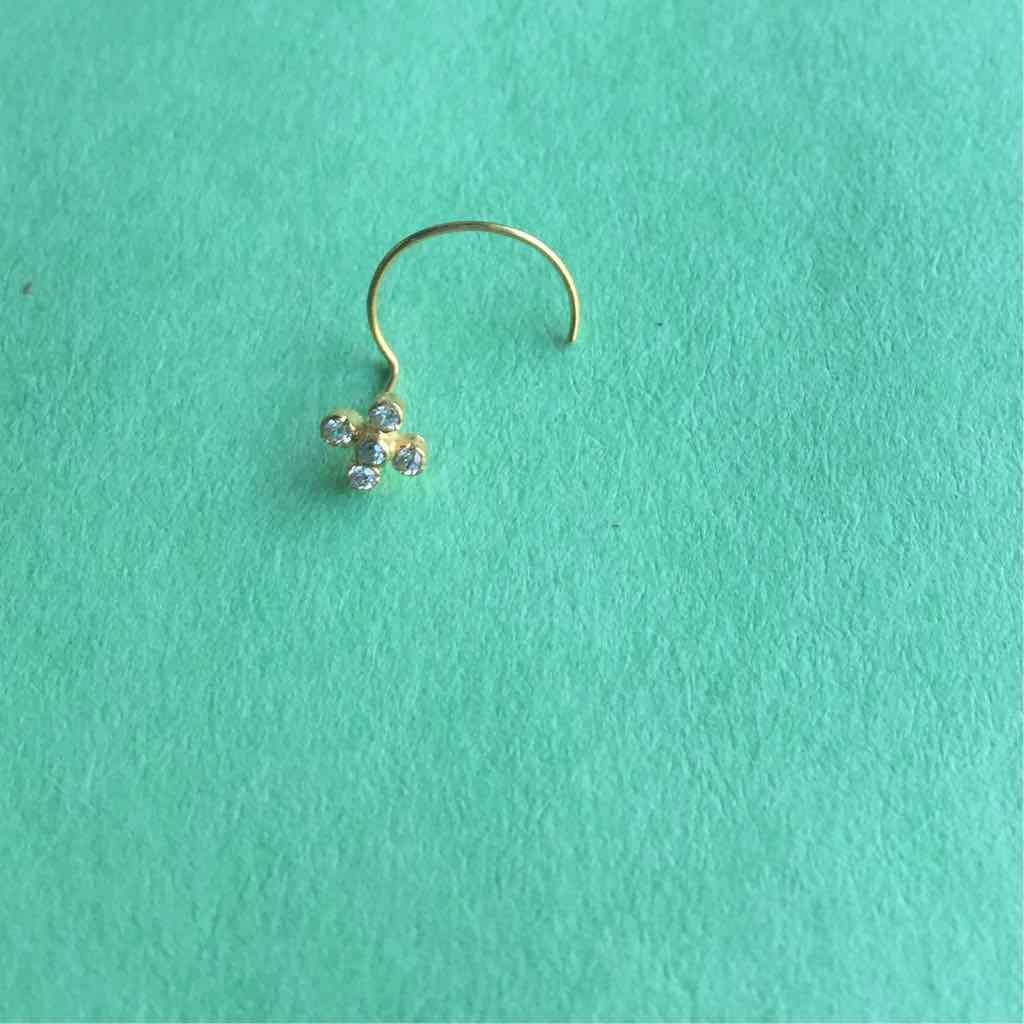 18KT Yellow Gold Ladies Ethical Nosepin (Nath)