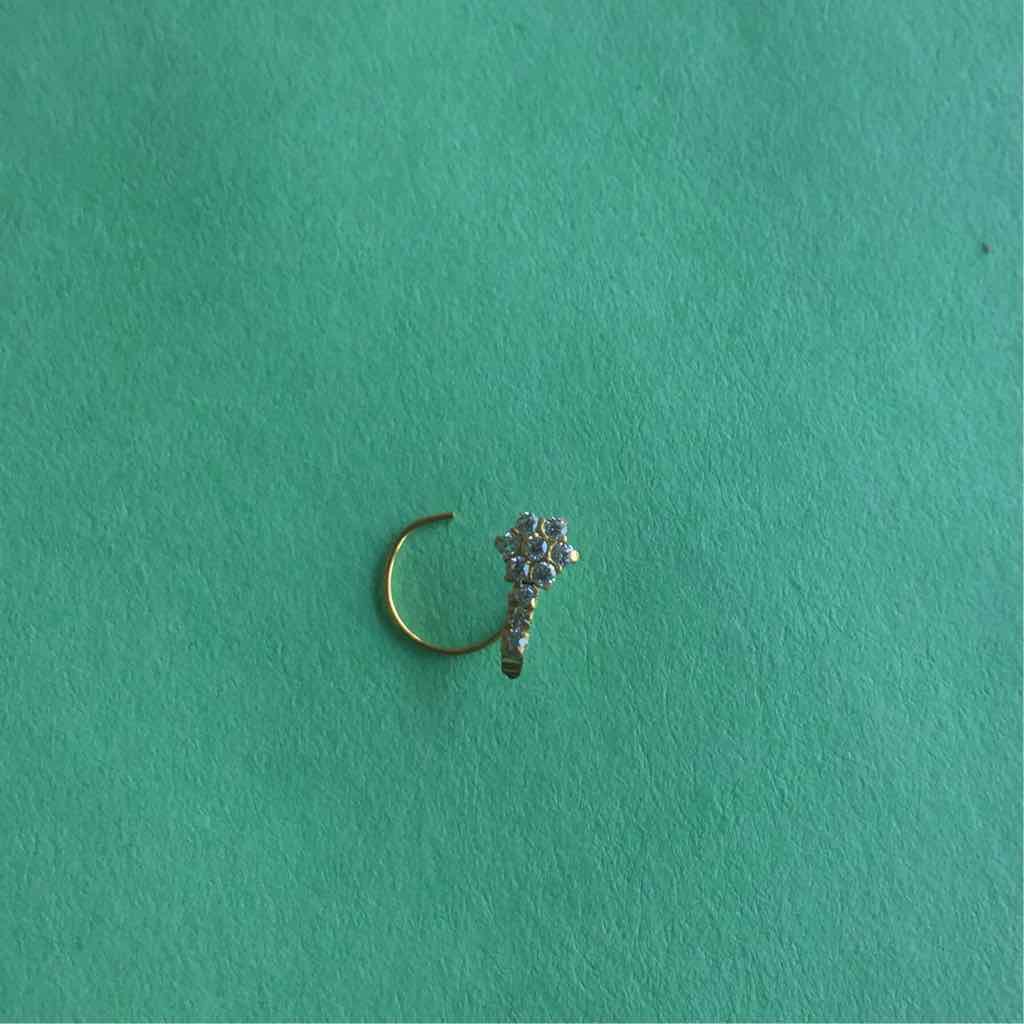 18KT Yellow Gold Trendy Nosepin (Nath)