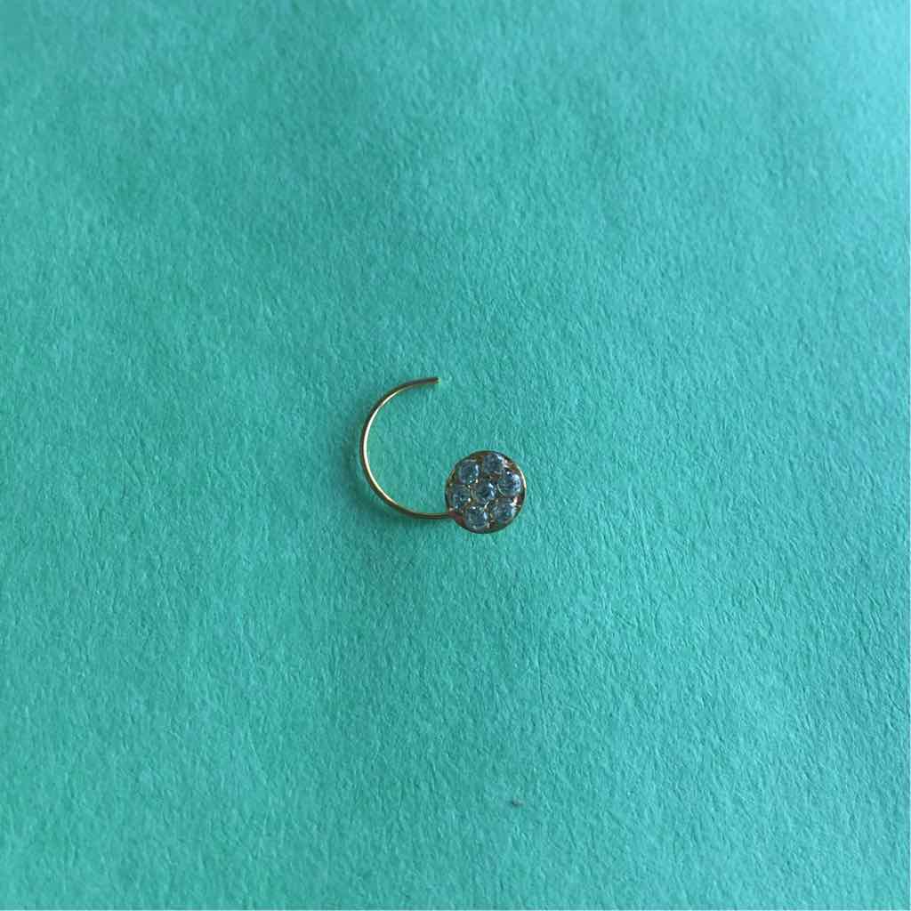 18KT Yellow Gold Fancy Nosepin