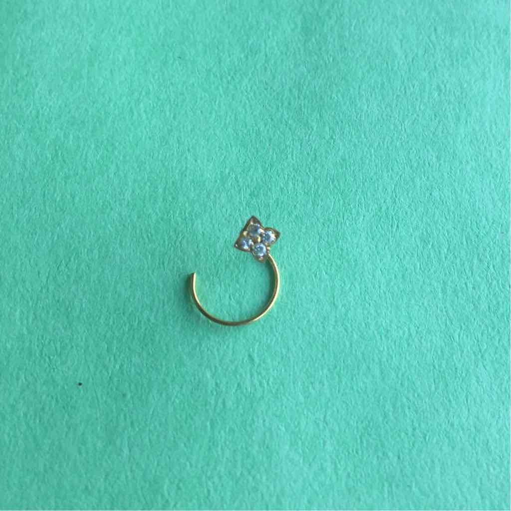750 Yellow Gold Ladies Fancy Nosepin (Nath)
