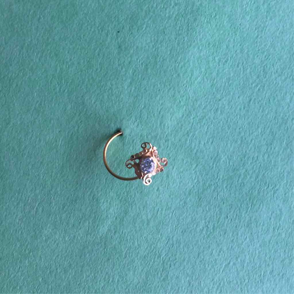 22K / 916 Gold Ladies Indian Nosepin (Nath)