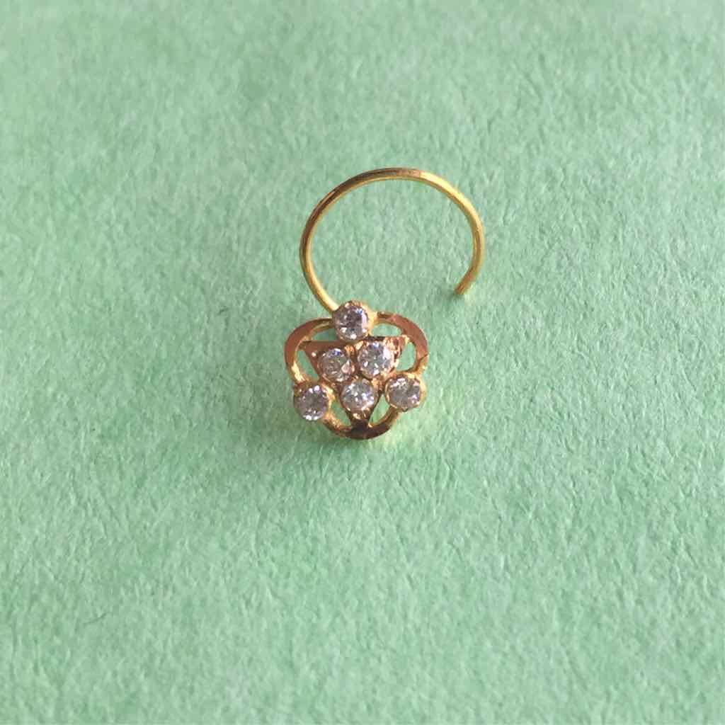 22KT Yellow Gold Ladies Designer Nath