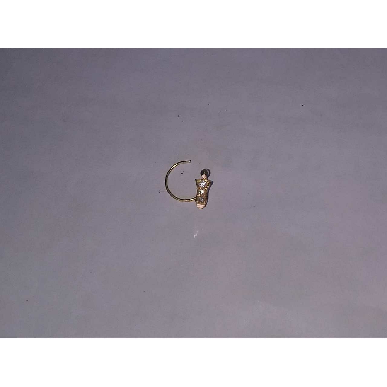 18KT Yellow Gold Fancy Indian Nosepin (Nath)