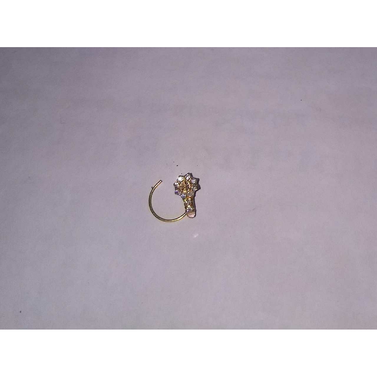 18KT Yellow Gold Ladies Fancy Modern Nath (Nosepin)