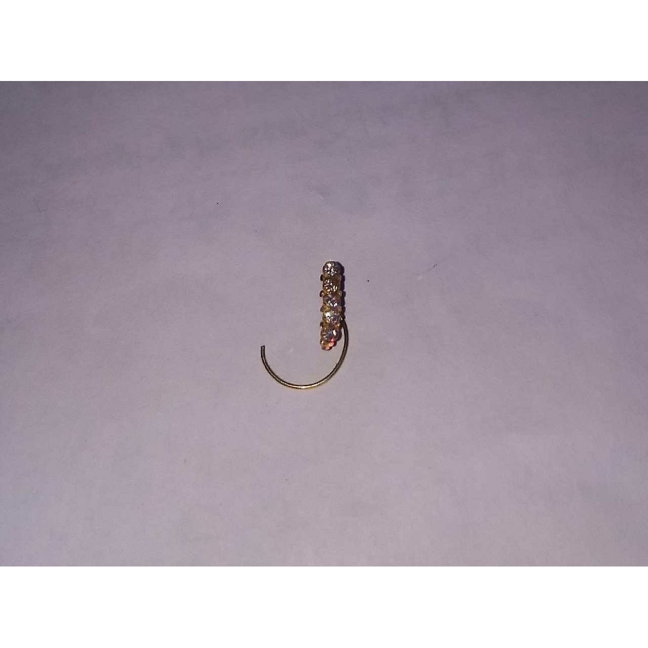 18KT Yellow Gold Ladies Fancy Casting Nosepin (Nath)