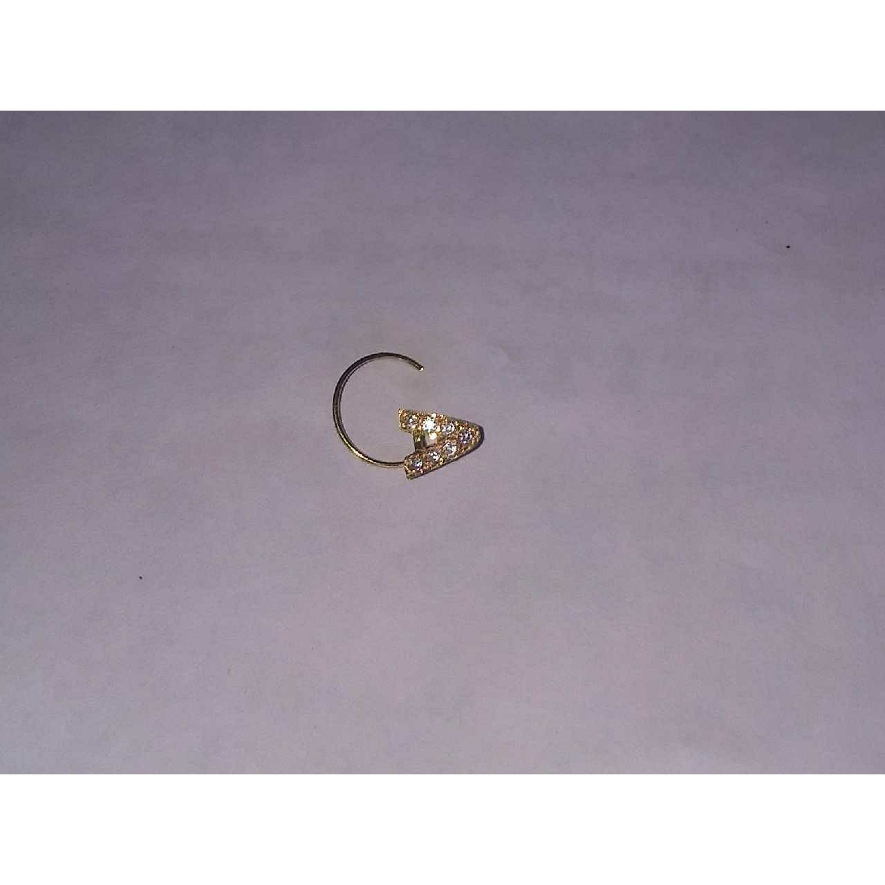 18KT Yellow Gold Casting Trendy Nosepin (Nath)
