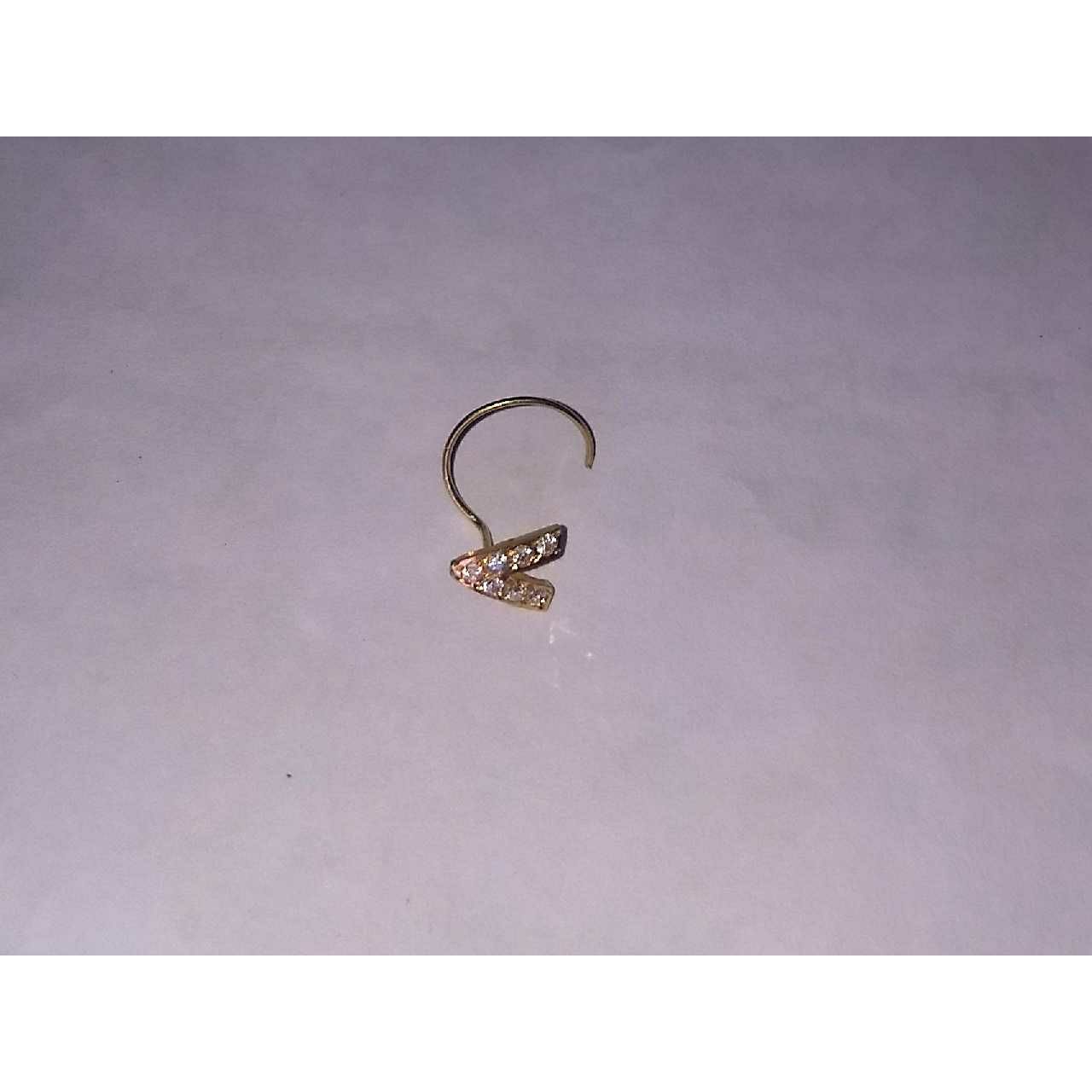 18KT Yellow Gold Ladies Casting Nosepin