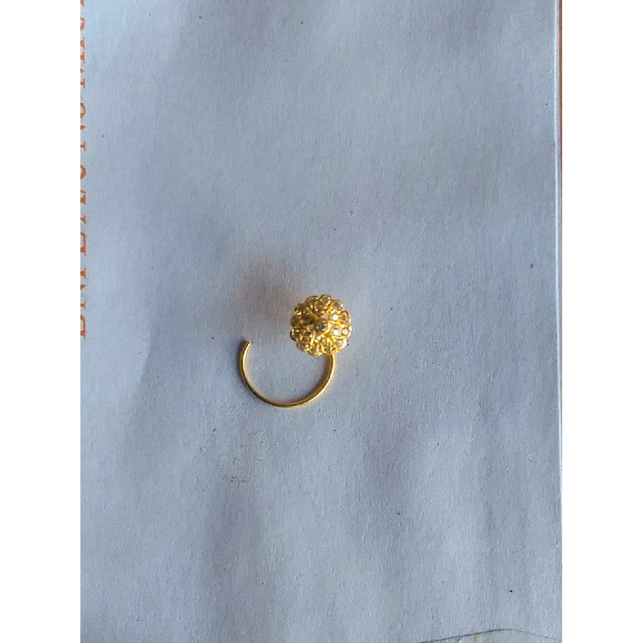 Designer 18KT Yellow Gold Ladies Casting Nosepin