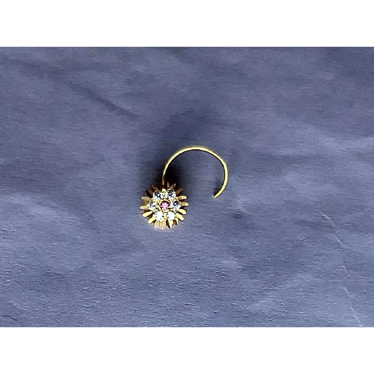 18K Gold Indian Simple Casting Nosepin