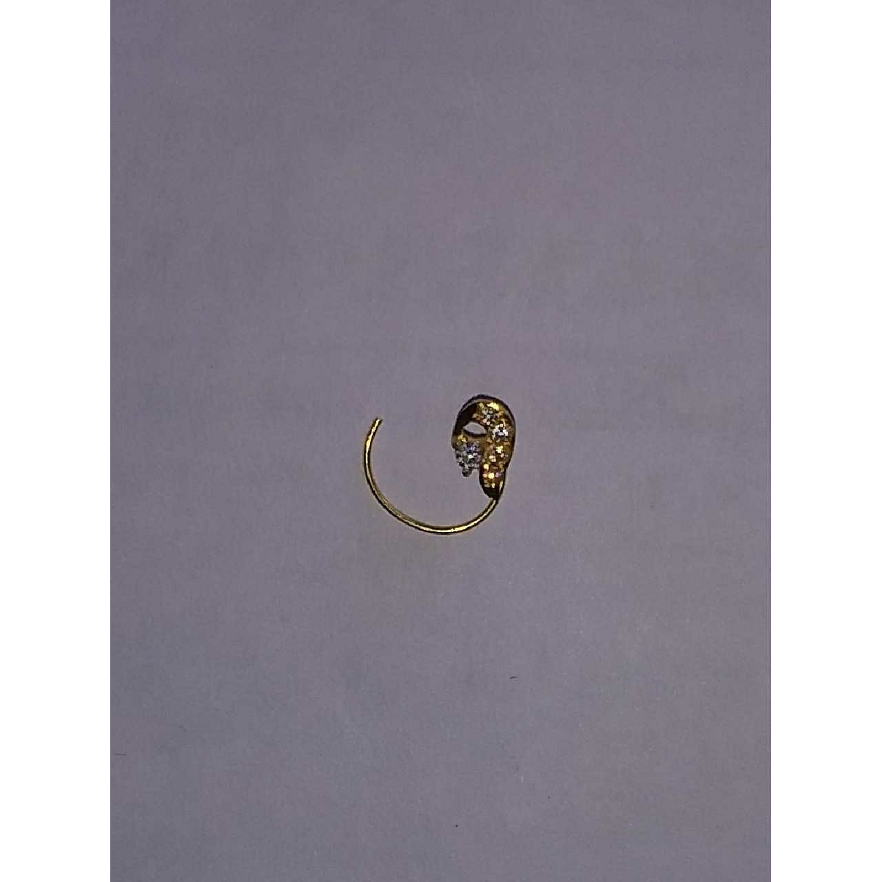 18KT Gold Indian Ladies Nosepin (Nath) Yellow