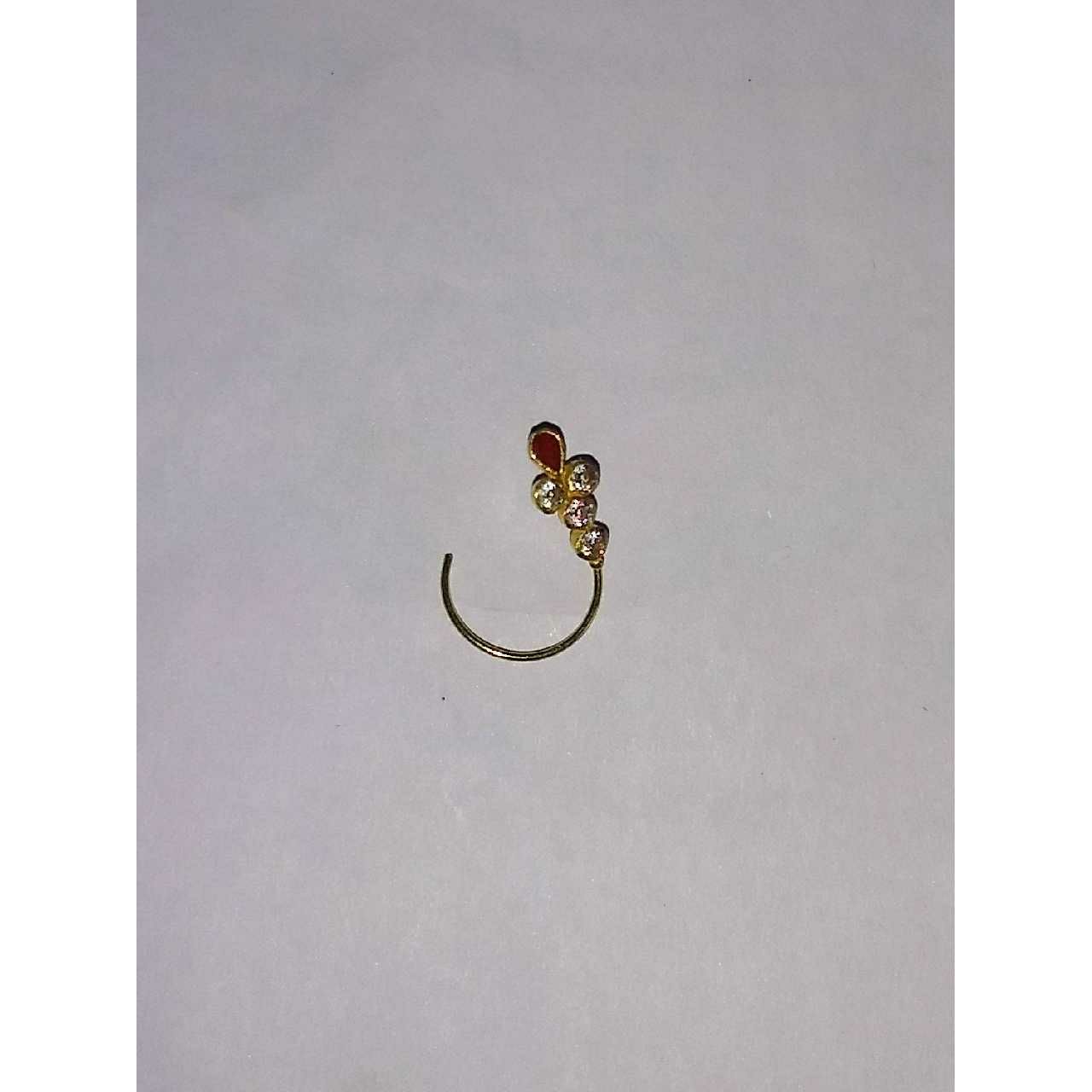 18KT Yellow Gold Ladies Indian Nose Pin