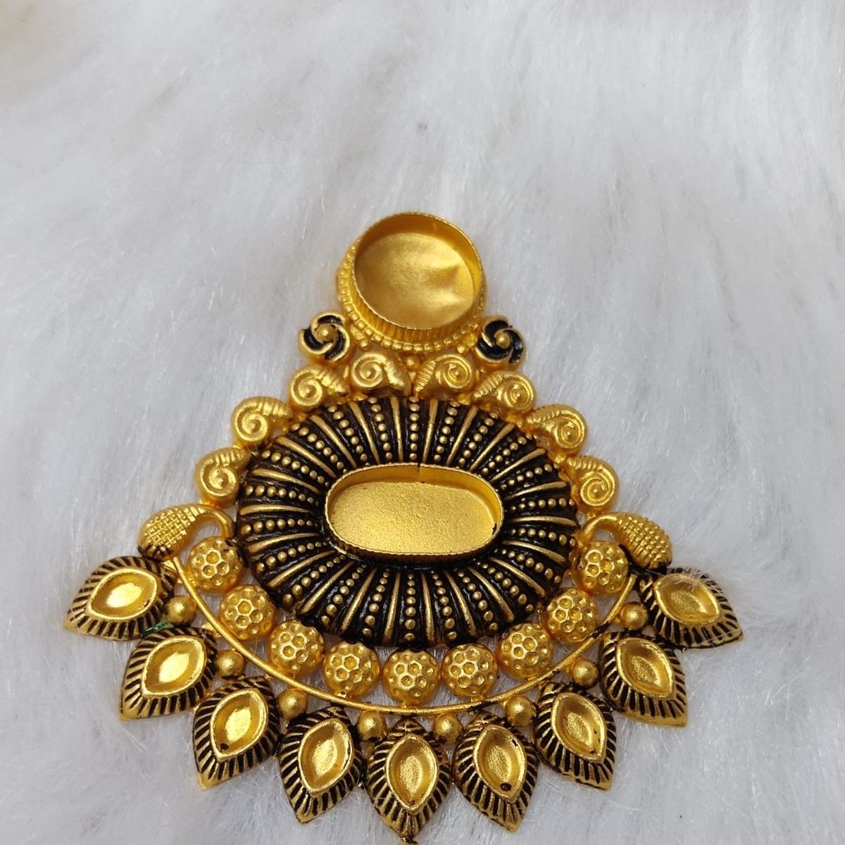 Gold Bikaner antique Pendant