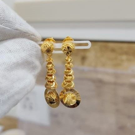 gold Zumar drop earrings