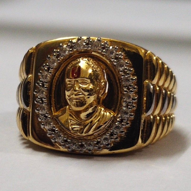 Pramukh swami maharaj 22ct gold rings