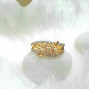 Gold Filigree Solitaire Ladies Rings