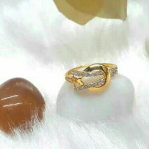 22Kt Gold CZ Ladies Ring